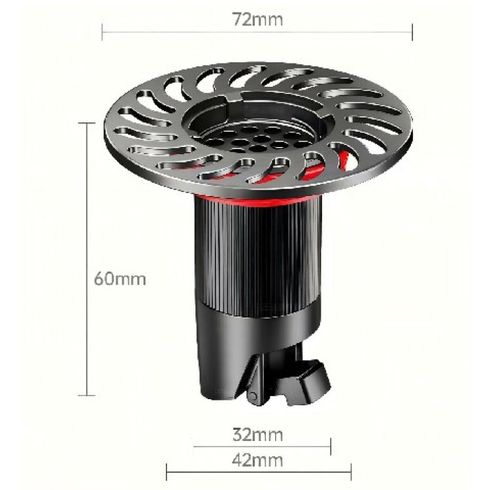 Robuster Abflusssiphon aus Edelstahl für Badezimmer