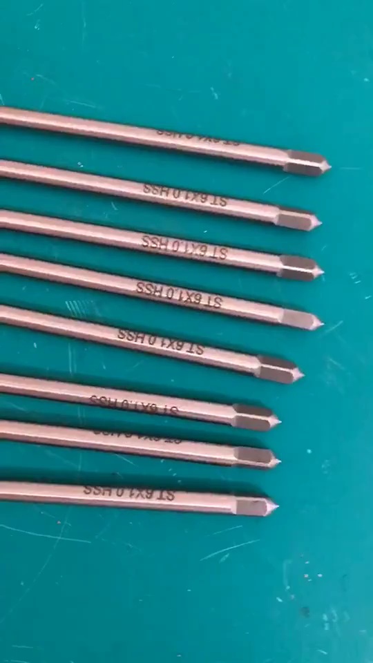 High-Speed Steel ST6*1 Straight Groove Tap Wire Thread Insert for Quick and Efficient Installation