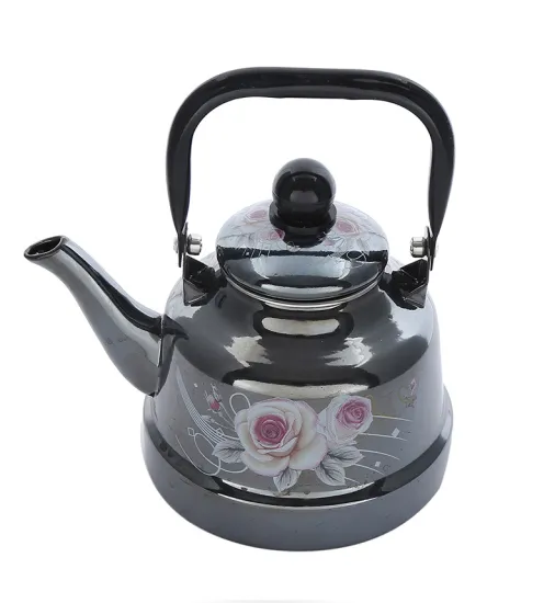 1.1L/1.7L/2.5L/3.3L Mirror Glazed Stainless Steel Handle Best Selling Enamel Kettle