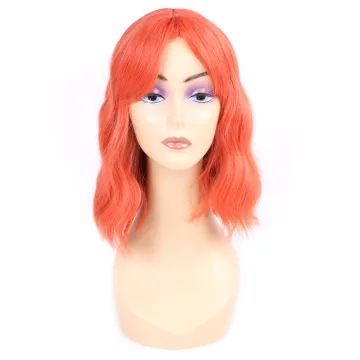 12inch Synthetic Ombre Hair Middle Part For Women Heat Resistant Cosplay Wig Short Wigs
