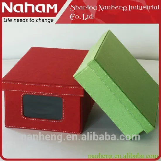 NAHAM Elegant Household Cardboard Divided Visual Novelty Storage Box