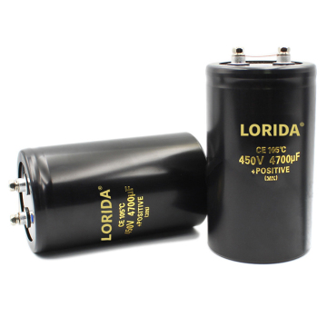 Lorida Condensador 4700uf 450V Terminale a vite Elettrolitico
