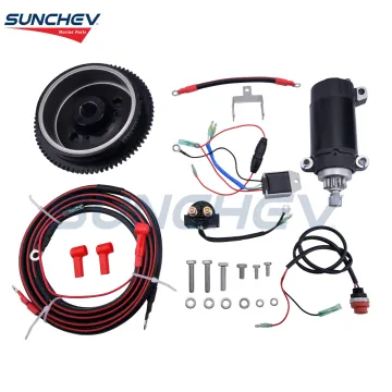 SUNCHEV Electric Starter Kit 6AH For Yamaha 20hp(4 Stroke)