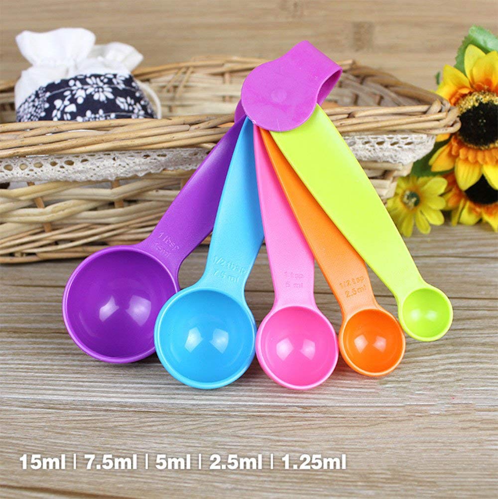 5 Kitchen Aid Plastic Measuring Spoons