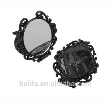 Belifa Black Butterfly Pocket Mirror