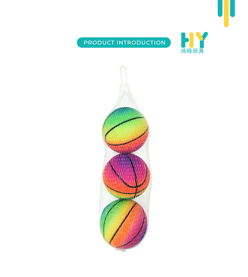 Rainbow Mini Basketball Stress Balls X