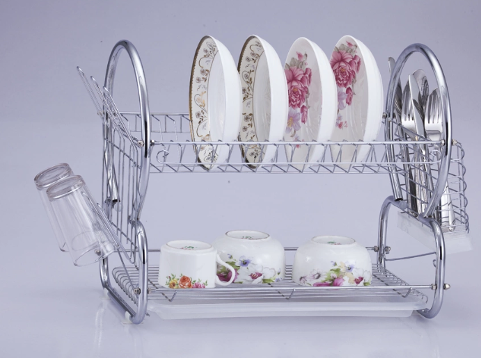 Metal Dish Rack with PE Coated