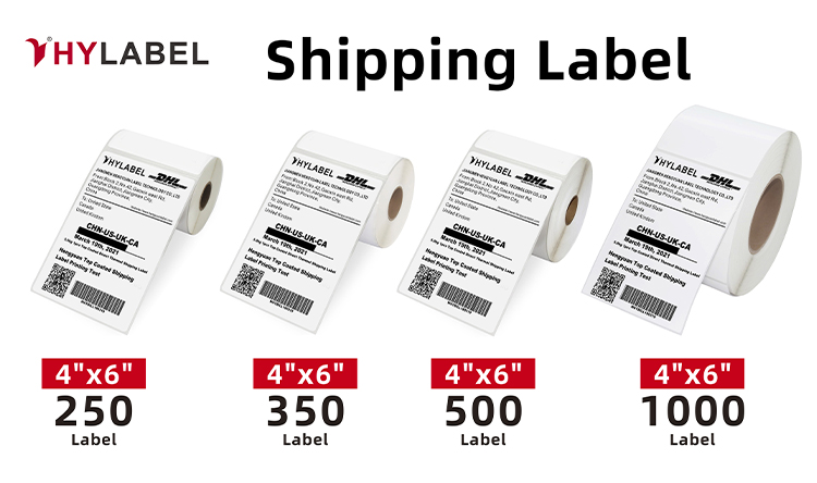 Zebra Compatible Direct Thermal Packing Shipping Labels