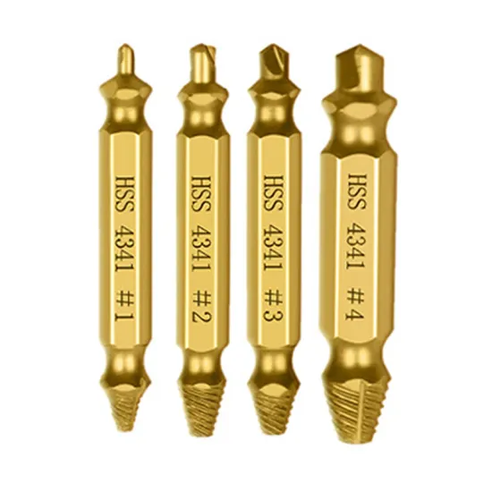Royal Sino 4/5/6 Pcs Speed Out Broken Screw Extractor Drill Bit Kit
