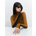 Women's Basic Mock Neck Slim sweater