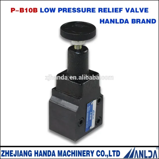 hydraulic type safety control low pressure relief valve