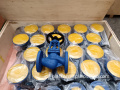 DKV Cast Iron WCB Flanged DIN Angle Globe Valve PN40 Cast Steel Bellow Sealed