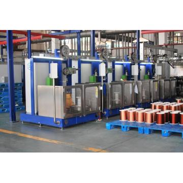 Línea de maquinaria de esmalte de alambre plano