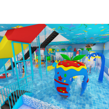 Kids Slide for Outdoor Playground: Children's Water Park Equipment and Metal Tube Plastic Slide