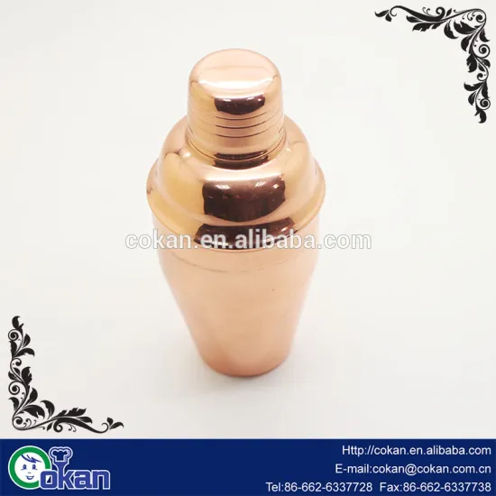 stainlesss steel golden Cocktail shaker