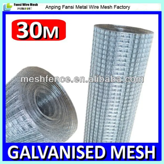 NEW GALVANISED WELDED Chicken FENCE WIRE MESH 30M ROLL
