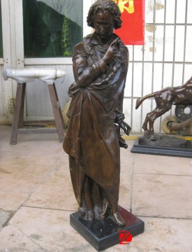 Garden modern bronze child figure statue