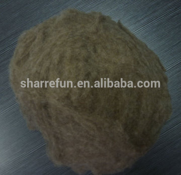 Chinese Manufacture Dehaired and Carded Chinese Sheep Wool Dark Shade 20.5mic/32-34mm