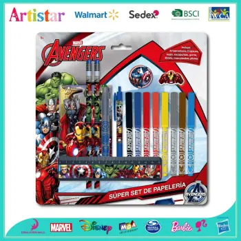 Avengers 16 piece stationery set