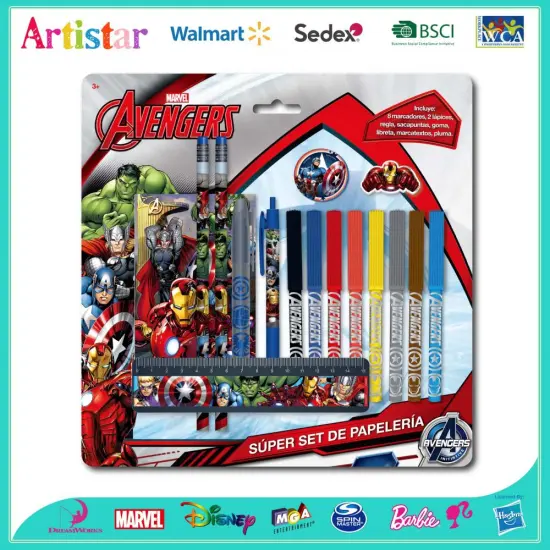 Avengers 16 piece stationery set