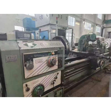 يستخدم CW6180C 3000mm آلة مخرطة ثقيلة الخدمة مع 105 ملم تجويف