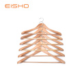 EISHO Qualidade Luxo Curvo Terno De Madeira Cabides