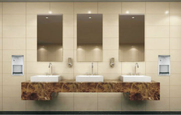 Washroom Electric Embedded Hand Dryer 110m/S High Speed - 304 Stainless Steel Hand Dryer