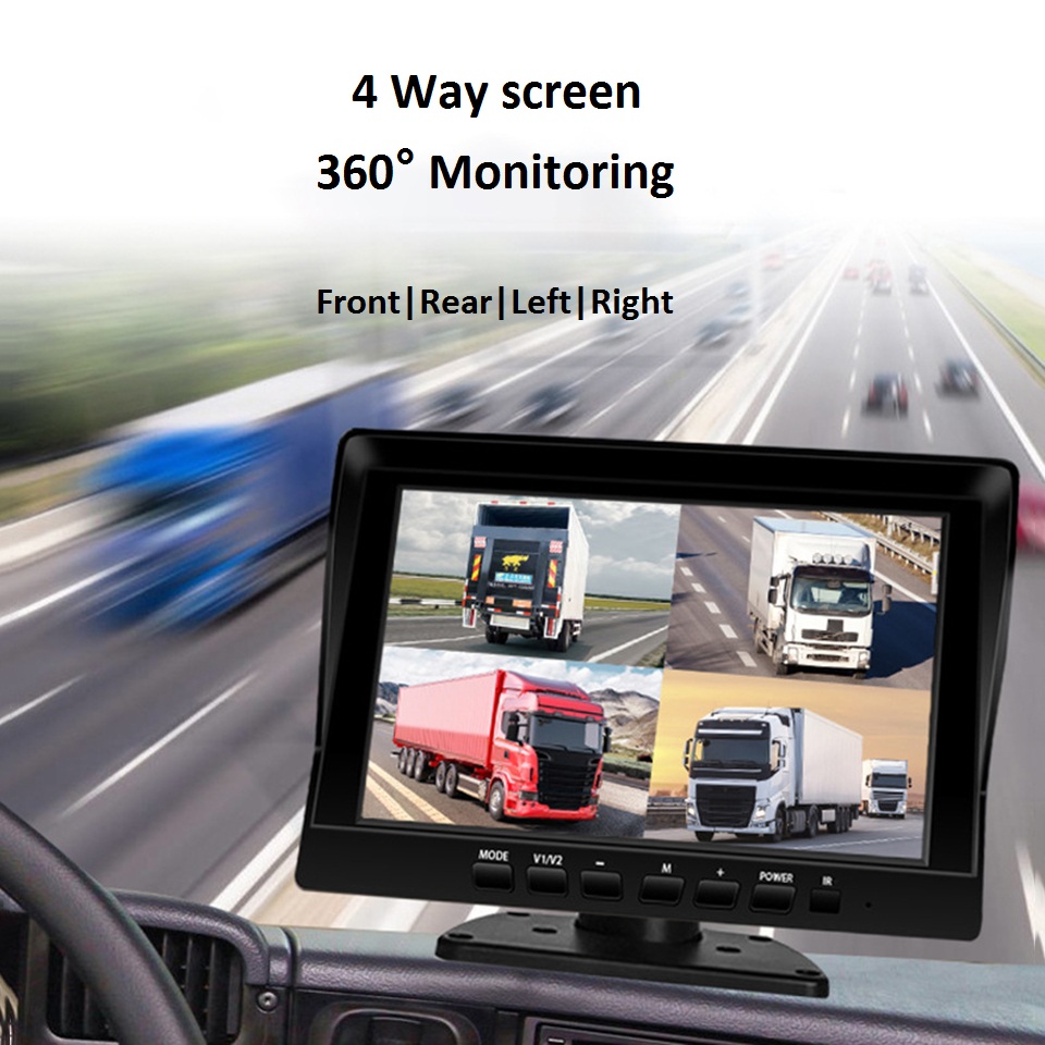 7 Inch Screen Semi Truck Camera System, High Quality 7 Inch Screen Semi