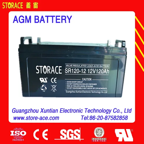 storage agm Battery 12V 120ah