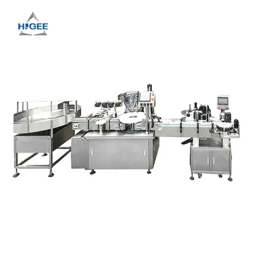 Automatic Small Bottle Liquid Filling, Capping, and Labeling Machine Production Line