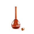 Amber Glass volumetric flask with stopper 5ML