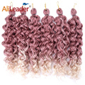 Synthetic Ombre Hawaii Curl Crochet Tressant EXTENSION DE CHEVEUX