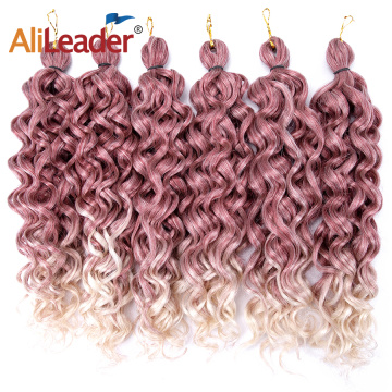 Synthetic Ombre Hawaii Curl Crochet Braiding Hair Extension