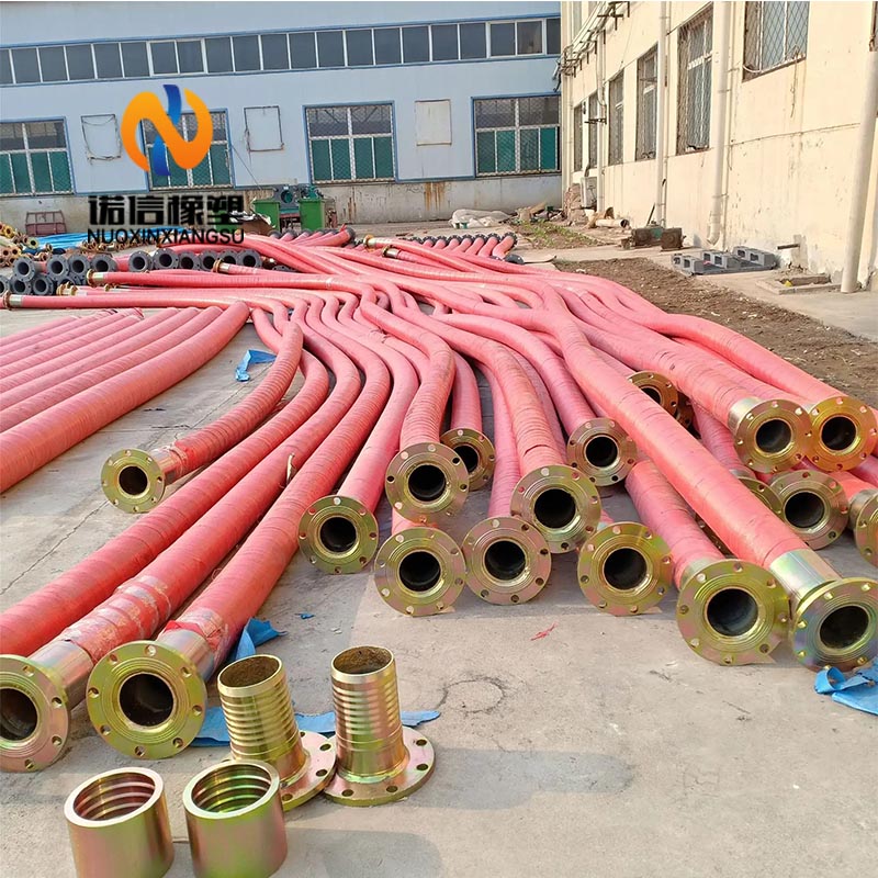 dry cement and abrasive material delivery hose