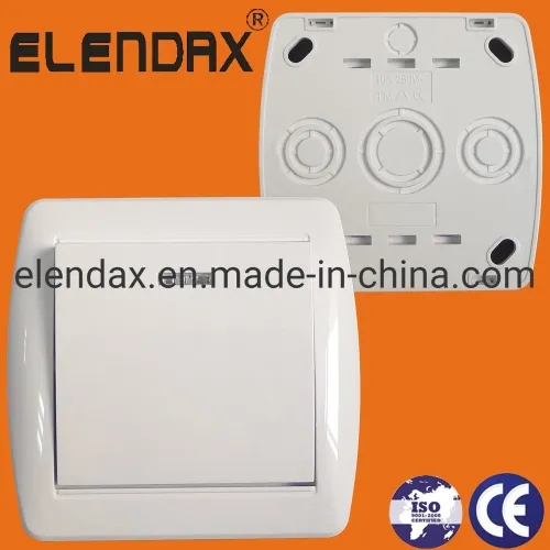 Настенный выключатель европейского стандарта с индикатором S8101