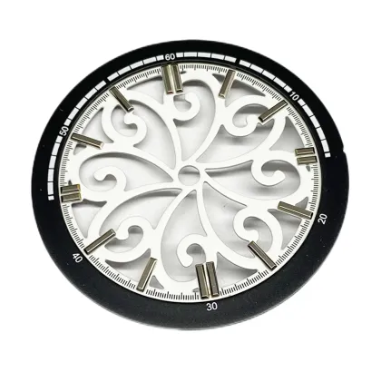 Lucky clouds Skeleton watch dial with applied index