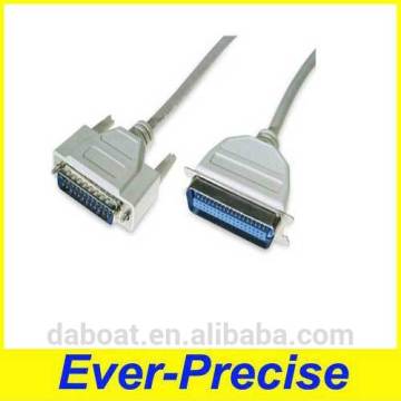 D-sub Cable Assemblies, IEEE-1284 DB25M to CEN36M Parallel Printer Cables