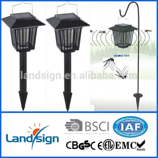 High quality solar mosquito killer lamp in garden lights Cixi manufacture
