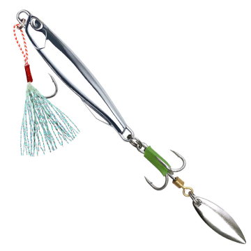 XUHANG BZS03 Zinc Luminous Tube Swivel Treble Hook Jig Spinner Lure