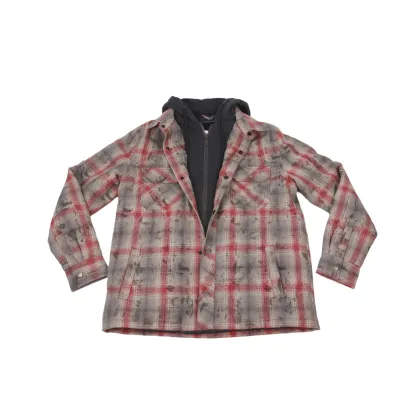 Men's Coat Plaid Jacket Shirt