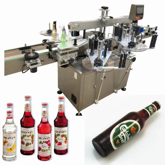 Easy to Use 300ml-1000ml Glass Bottle Labeling Machine (Front, Back, and Three Sides)