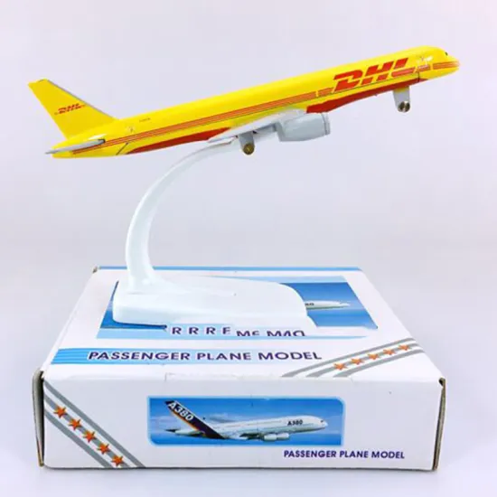 16CM 1:400 B757-200 model DHL Express Delivery airlines w base alloy aircraft plane collectible display model collection
