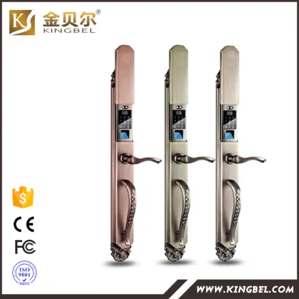 Top quality high security passcode fingerprint remote control door lock