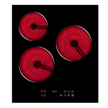 3 Burners Ceramic Hob with Built-in Ceramic Glass from China Suppliers