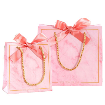 Custom Luxury Reusable Shopping Bag with Ribbon Handle - Promotional Logo Design