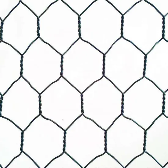 Woven Galvanized Gabion Mesh with PVC Plastic Coating