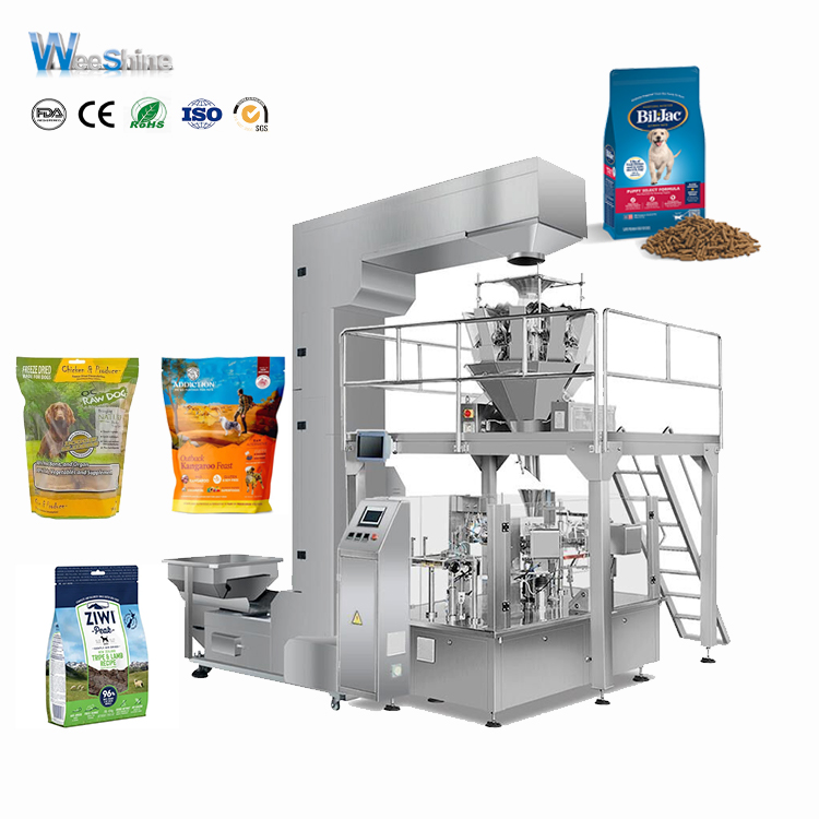 Soupchage prémade entièrement automatique Food Pet Douypack Stand Up Bag Machine d'emballage