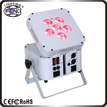 Super Bright 6in1 RGBWA UV Disco Light (6X6in1 RGBWA UV battery powered LED PAR can)