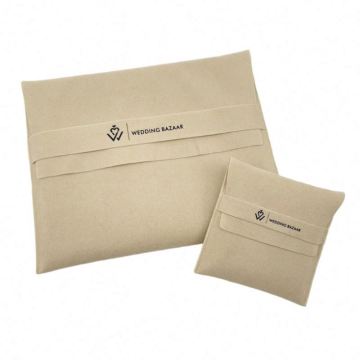 Custom Foil Printing Velvet Envelope Bags & Pillows for Planners & Notebooks