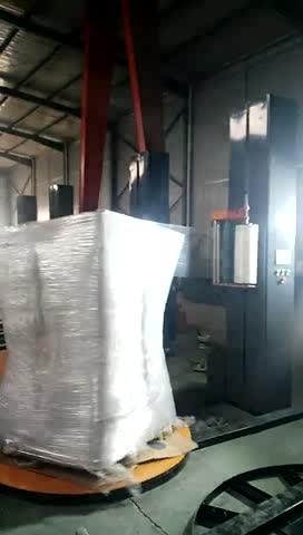 Turntable Automatic Stretch film pallet wrapping machine